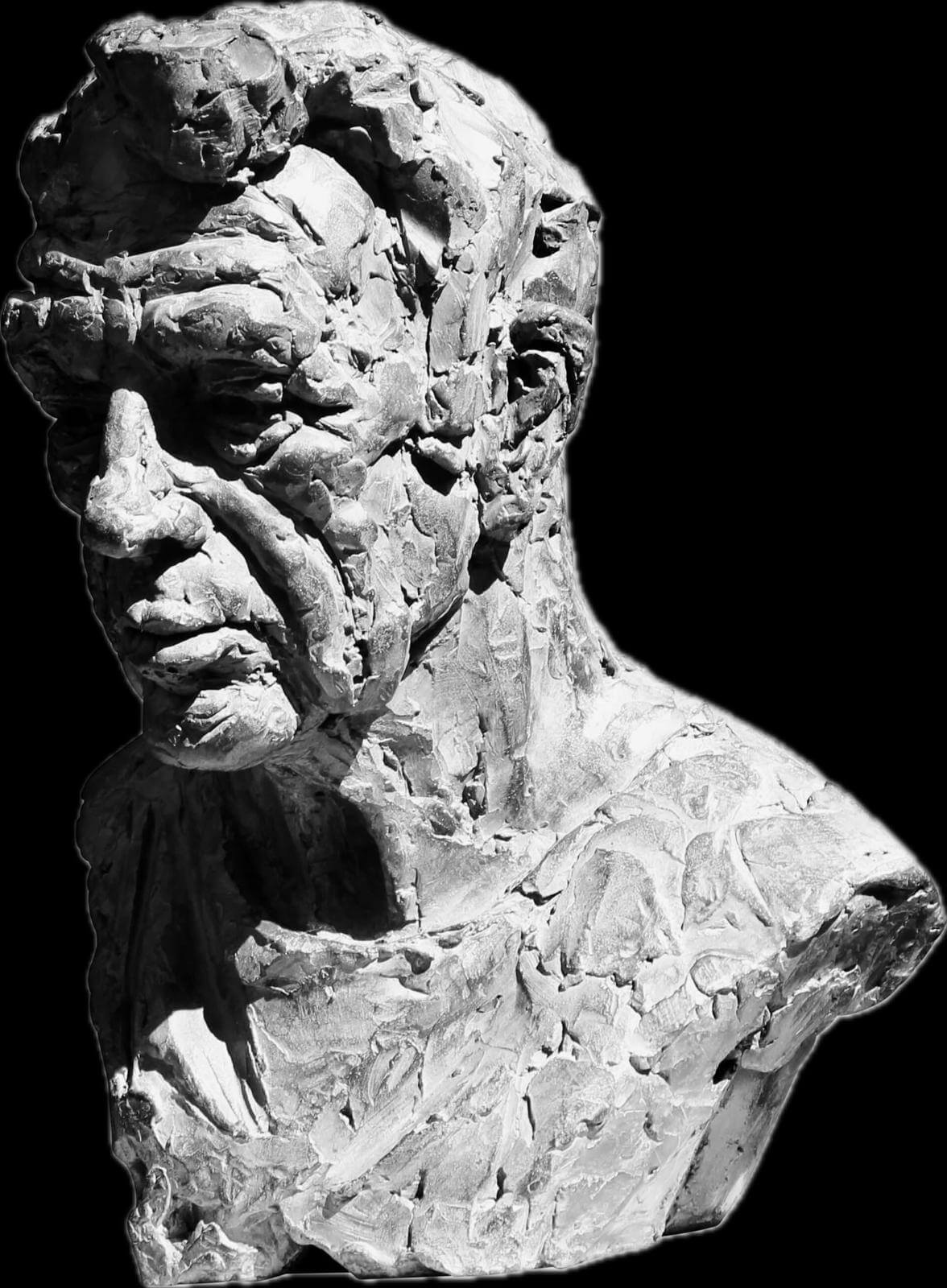 Klassiek bronzen portret van Fred, gegoten door Bronsgieterij Flassh in Friesland.